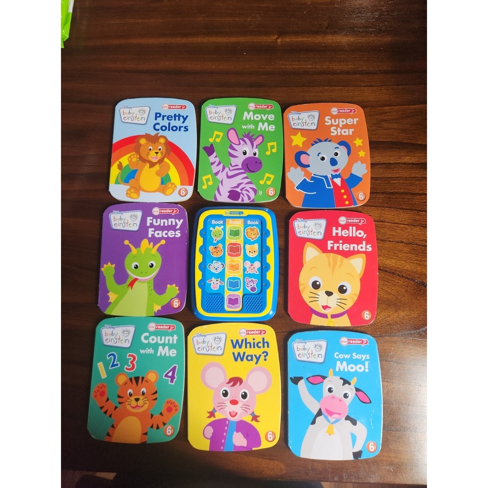Baby Einstein Me Reader Jr. Audio Book Set 8 Interactive Board Books Electronic